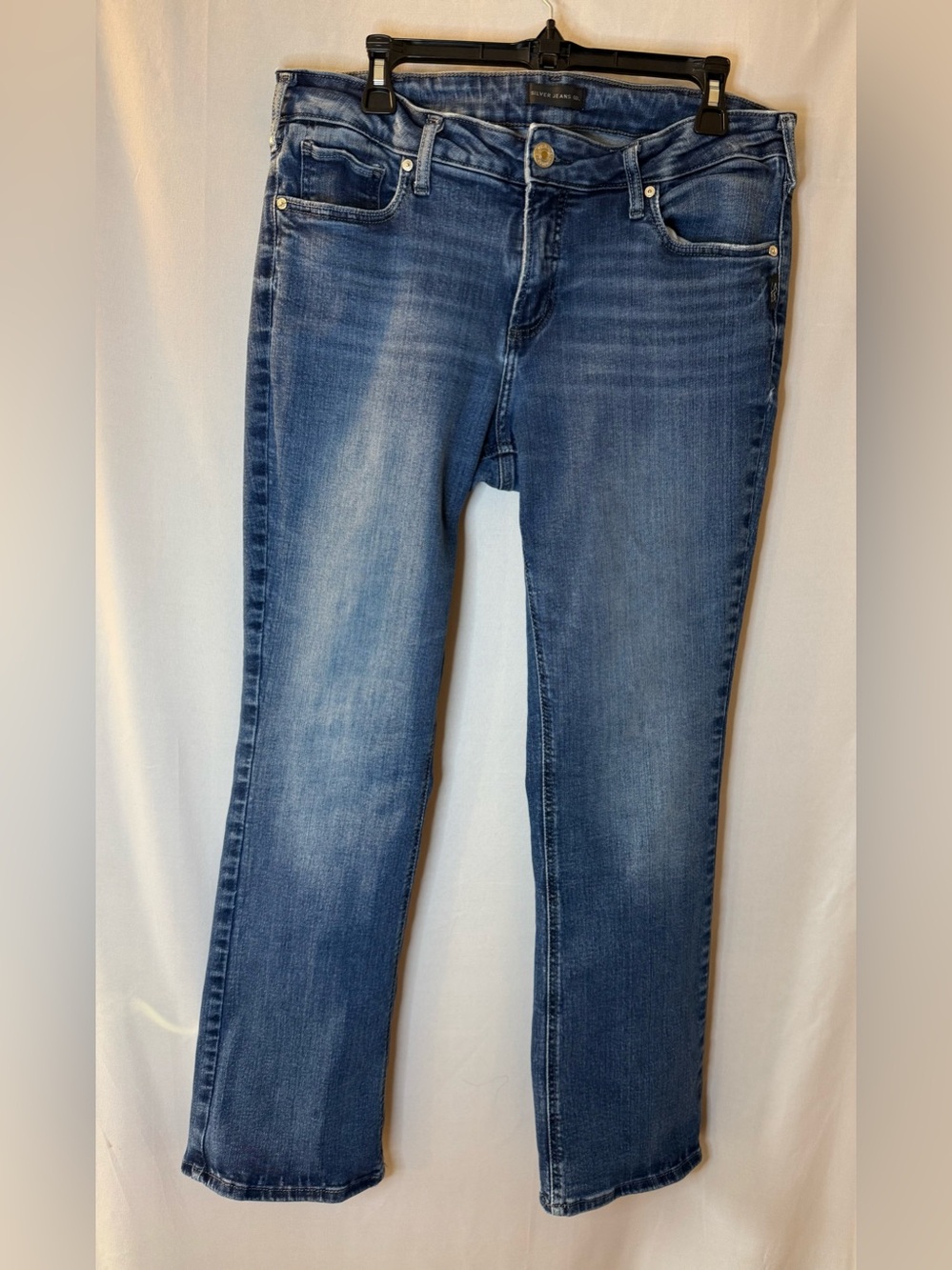 Silver Jeans Co. Elyse Slim Bootcut Jeans Women's Size 34x31 Medium Wash Stretch